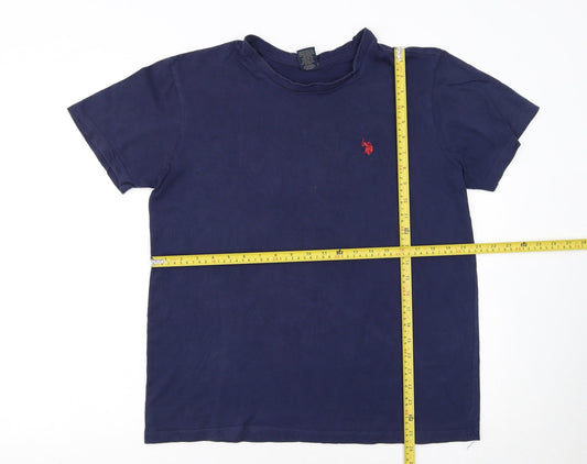U.S. Polo Assn. Men's Blue Short Sleeve Cotton Polo M