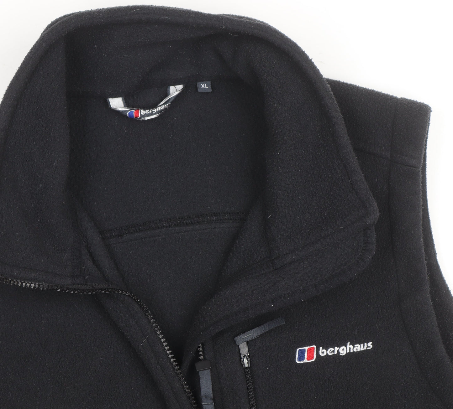 Berghaus Men's Black Fleece Full Zip Bodywarmer Waistcoat XL