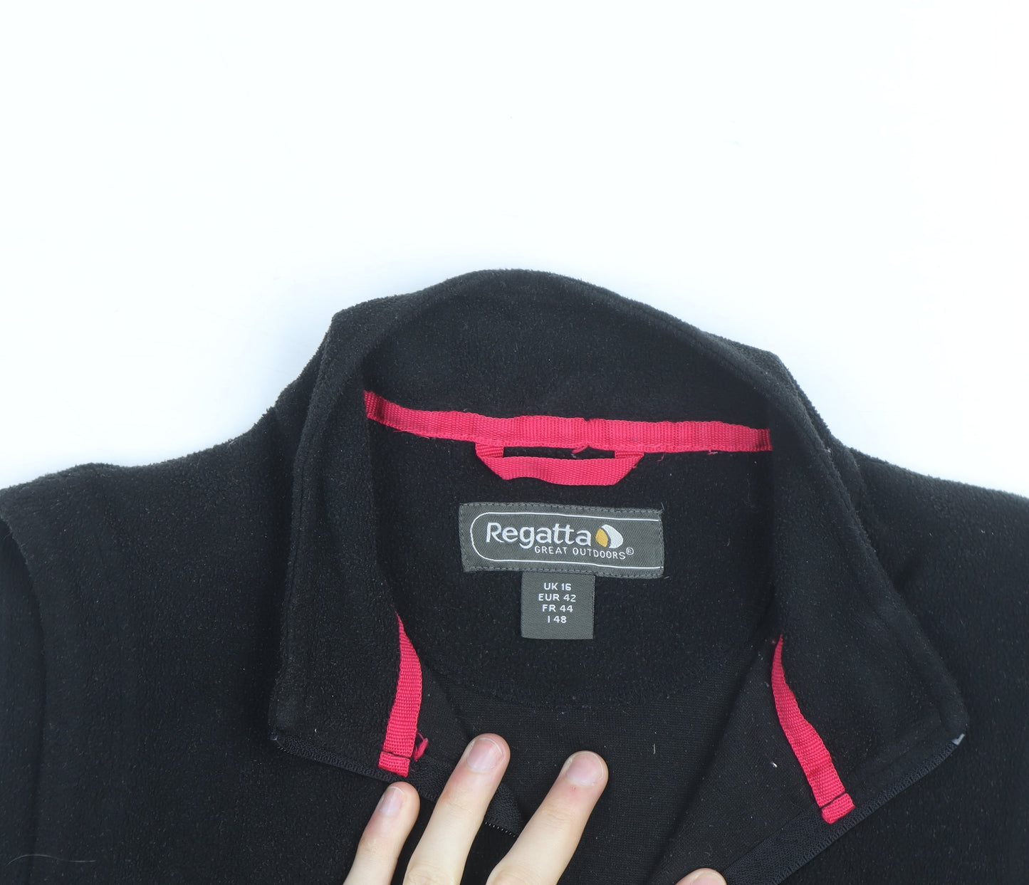 Regatta Women Black Size 16 Fleece Waistcoat Outdoor Full Zip Vest