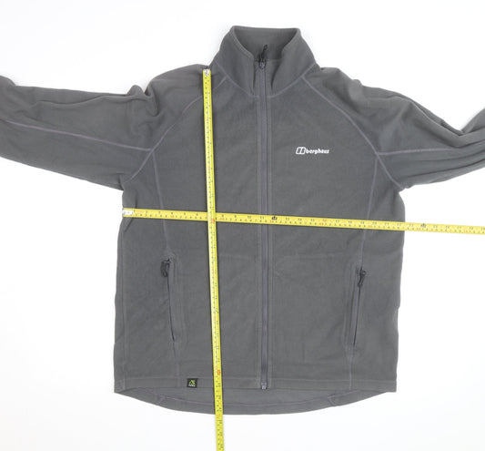 Berghaus Men's Grey Fleece Full Zip Active Jacket Size L