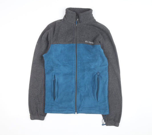 Columbia Men's Blue Grey Fleece Full Zip Active Jacket Size S