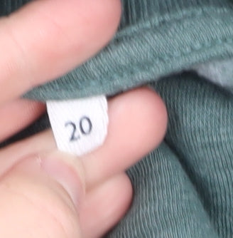 Additional view of AND/OR Women’s Green Cotton T-Shirt Dress, size UK 20