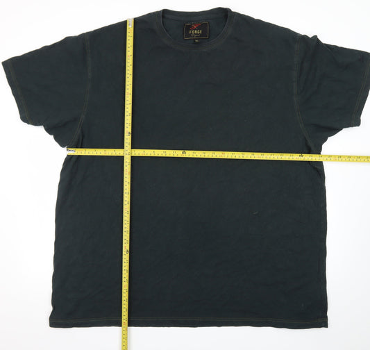 Forge Original Men's Black 4XL Crew Neck Cotton T-Shirt