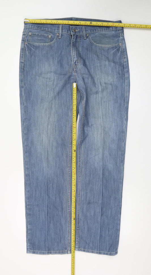 Levi's 514 Women's Blue Straight Denim Jeans W34 L30 Classic Fit