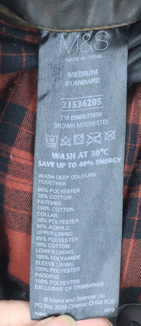 Marks and Spencer North Coast Men's Brown Parka Jacket M