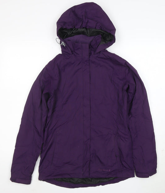 Peter Storm Women’s Purple Waterproof Hooded Jacket Size 8