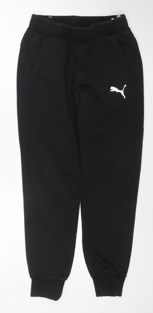 Puma Men's Black Jogger Trousers Size S Regular Fit Activewear