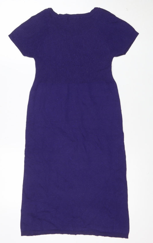 Apricot Women Purple Size 10 Bodycon Knit Dress