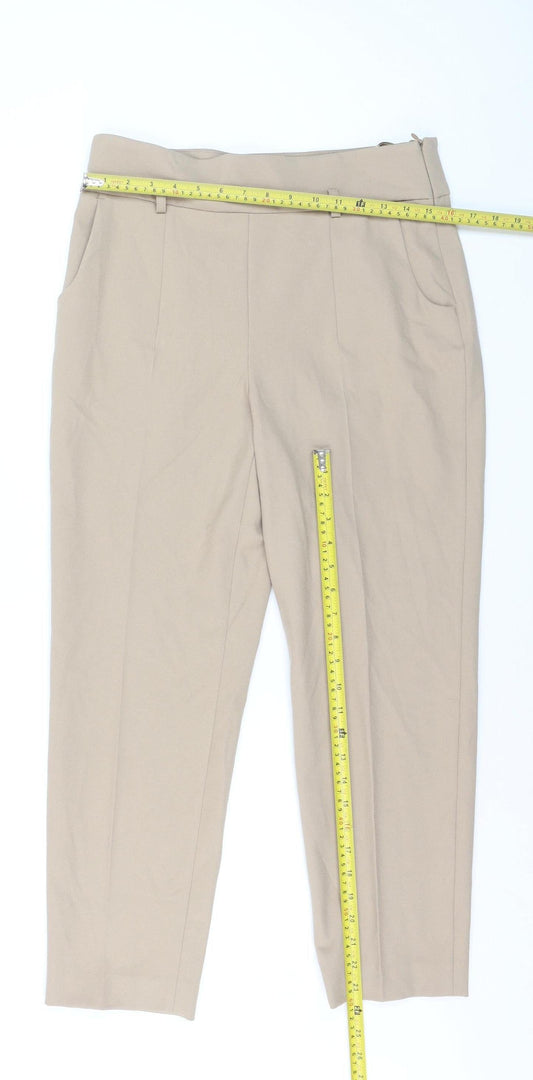 Madeleine Women’s Beige Slim Fit Petite Trousers UK 12S