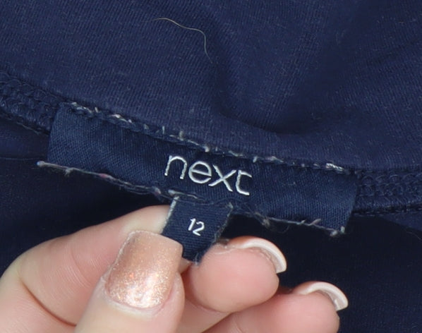 Next Women’s Blue Cotton Stretch Basic T-Shirt Size 12