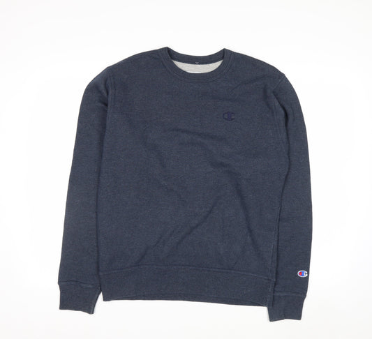 Champion Men's Blue Crew Neck Pullover Sweatshirt Size S