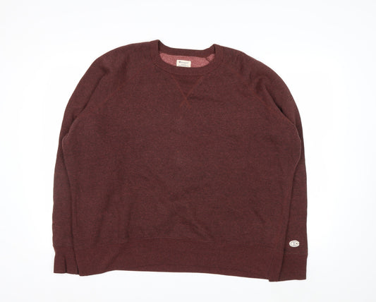 Champion Men's Brown XL Pullover Fleece Sweatshirt