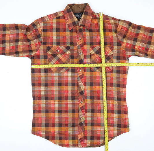 Northwest Territory Men's Brown Checked Lined Flannel Jacket M