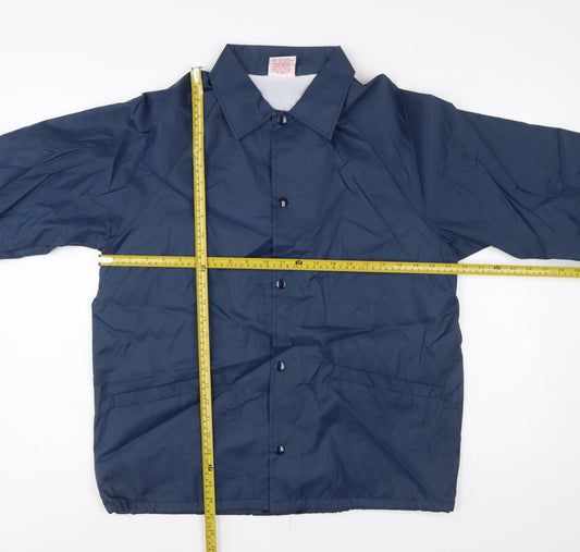 Cardinal Men's Blue Nylon Windbreaker Jacket Size M Lightweight