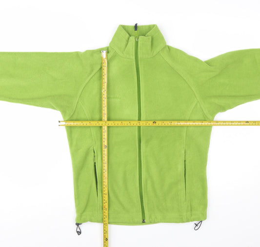 Columbia Women Green Fleece Full Zip Jacket Size S Outdoor