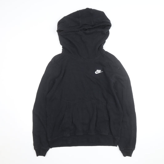 Nike Men Black Pullover Hoodie Medium Fleece Sportswear