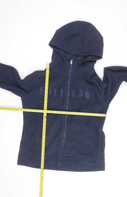 Tommy Hilfiger Men's Blue Full Zip Fleece Hoodie Size M