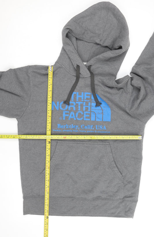 The North Face Men's Grey Pullover Hoodie Small Outdoor Fleece