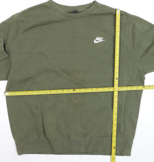 Nike Men's Green Pullover Crew Neck Sweatshirt Size L