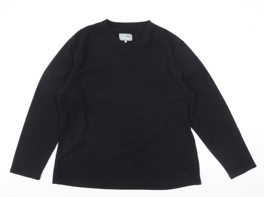 Peter Storm Womens Black Fleece Pullover Sweatshirt Size L