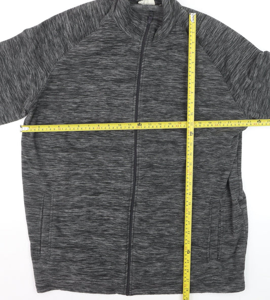 Mountain Warehouse Men’s Grey Full Zip Fleece Sweatshirt 2XL Outdoor