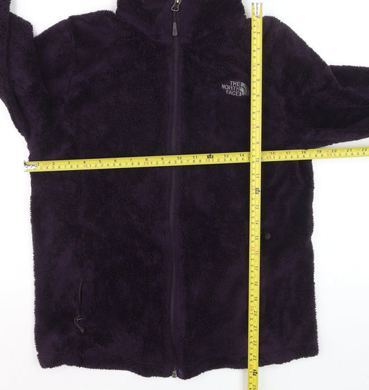 The North Face Women's Purple Fleece Full Zip Sweatshirt Size M