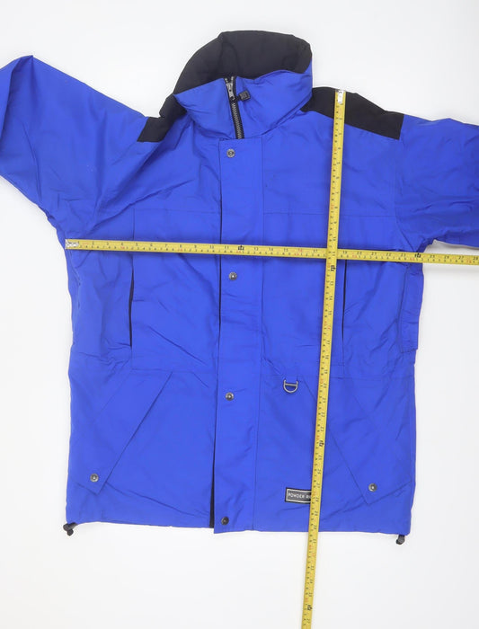 Powder Ridge Mens Blue Waterproof Ski Parka Jacket Size S