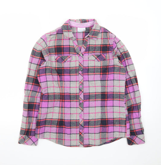 Columbia Womens Multicoloured Small Flannel Check Long Sleeve Button-Up Shirt