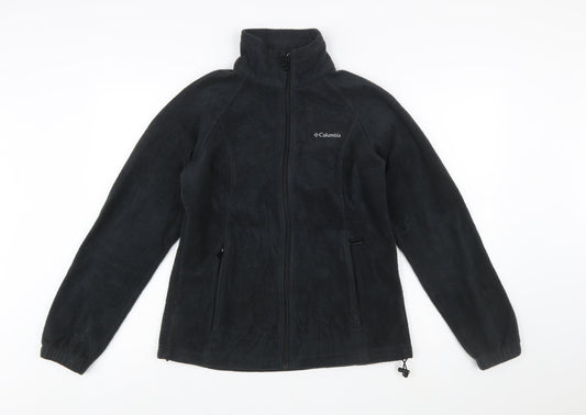 Columbia Men Black Fleece Full Zip Jacket Size M Outdoor Casual