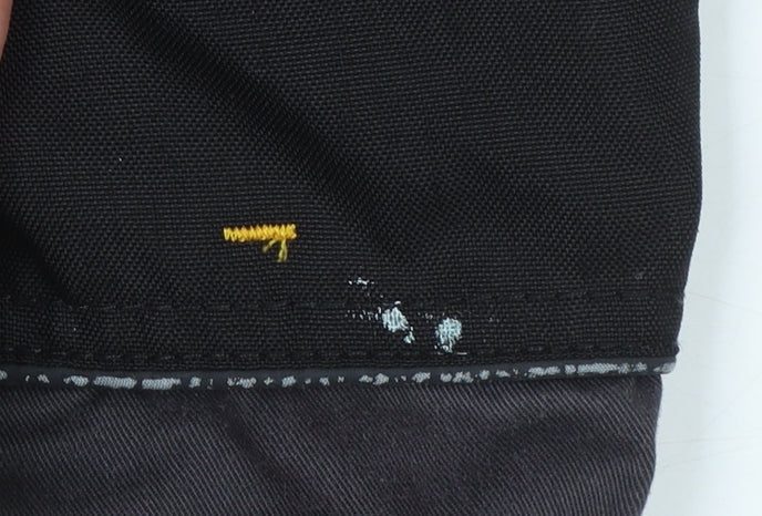 Site Men's Black Cargo Workwear Trousers Size 36W 32L Durable Cotton Blend