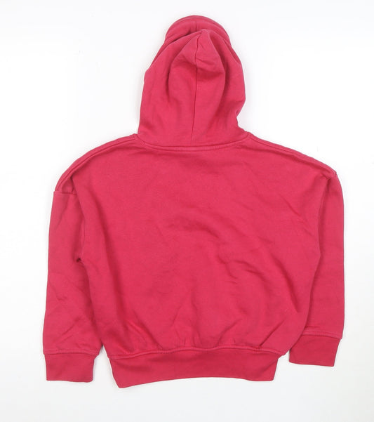 Bench Girls Pink Pullover Hoodie 5-6 Years Hooded Logo Sweatshirt