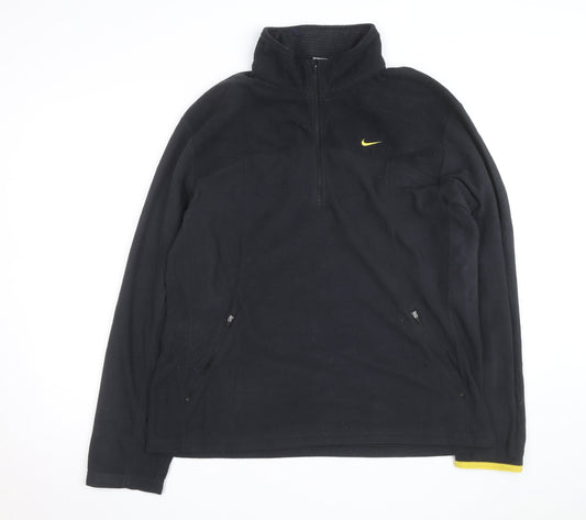 Nike Men's Black XL Therma Fit 1/2 Zip Fleece Activewear Jacket