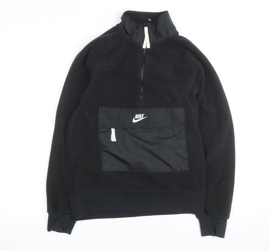 Nike Men's Black XS Fleece 1/2 Zip Pullover Sweatshirt