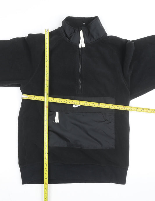 Nike Men's Black XS Fleece 1/2 Zip Pullover Sweatshirt