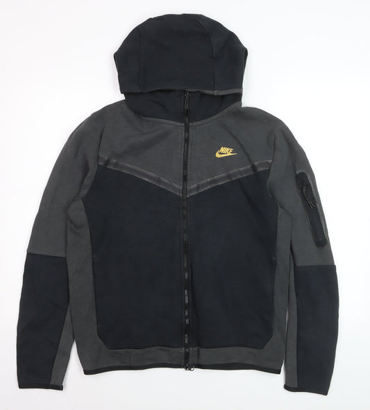 Nike Men's Grey Full Zip Hoodie M Sports Fleece Jacket