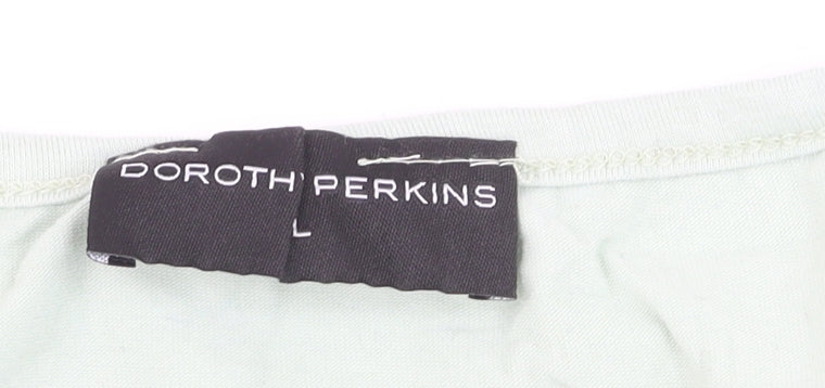 Dorothy Perkins Women’s Light Green Basic Cotton Tank Top L
