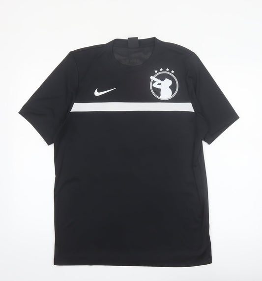 Nike Men’s Black Dri-Fit T-Shirt Sz L Slotty's Eleven Bud Spencer Sports Tee