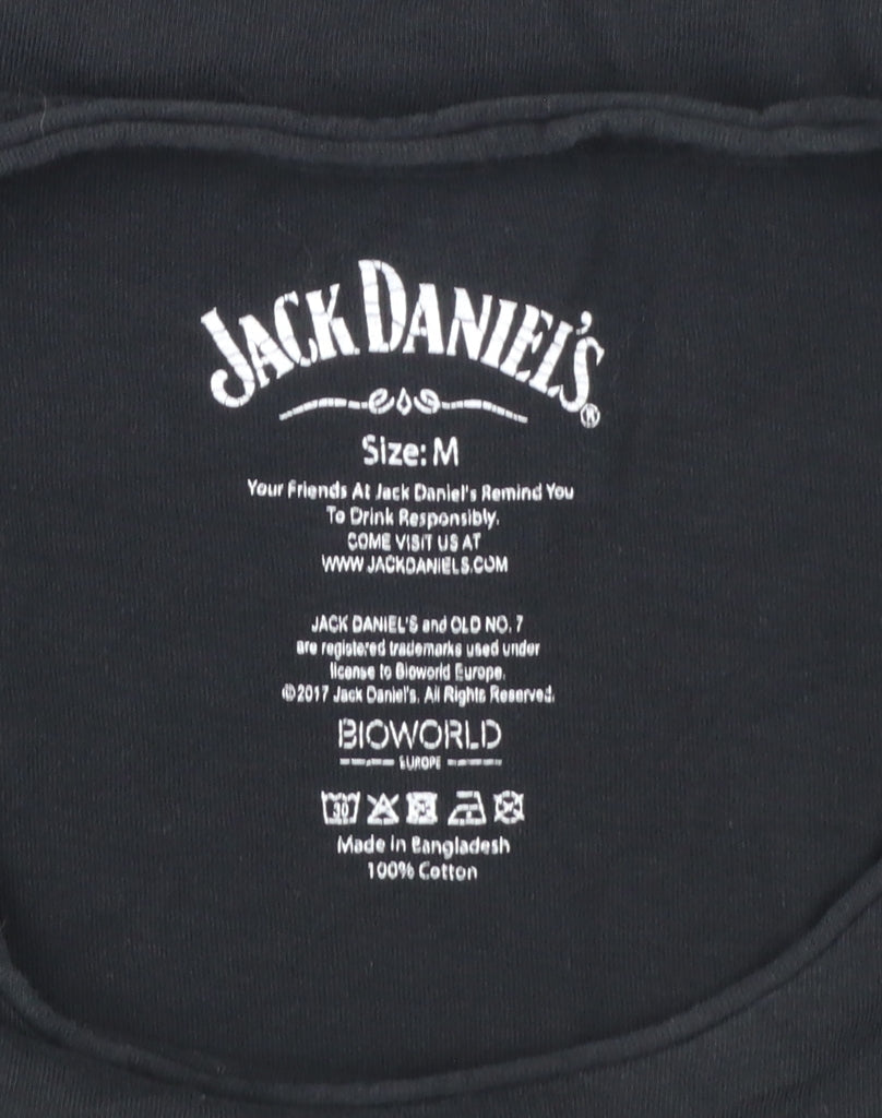 Jack Daniel's Women's Black Cotton T-Shirt M Short Sleeve Graphic Tee