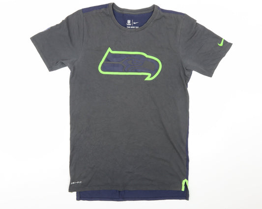 Nike NFL Onfield Dri-Fit Men's Grey Blue Small Short Sleeve T-Shirt