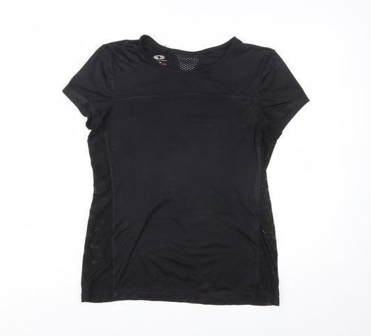 Athletic Works Women's Black Short Sleeve Sports T-Shirt Size S