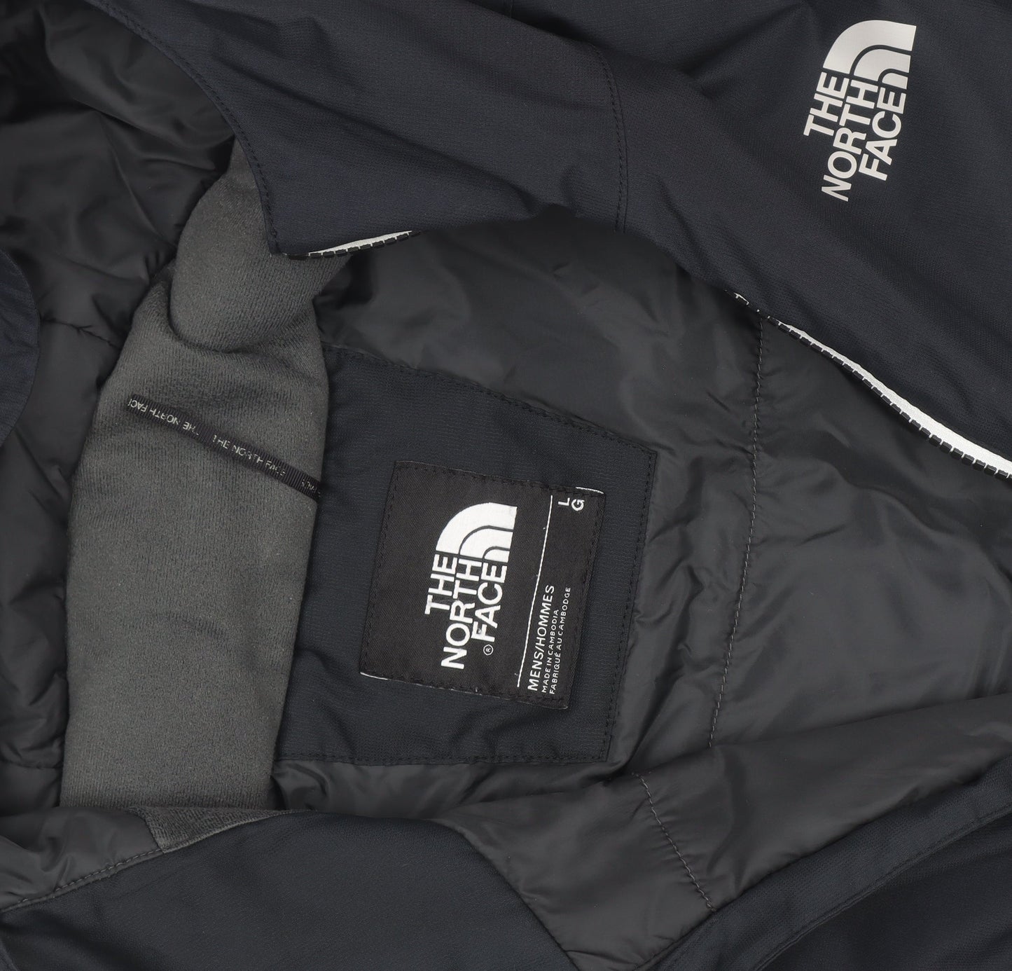 The North Face Men's Black Hooded Insulated Puffer Jacket Size L