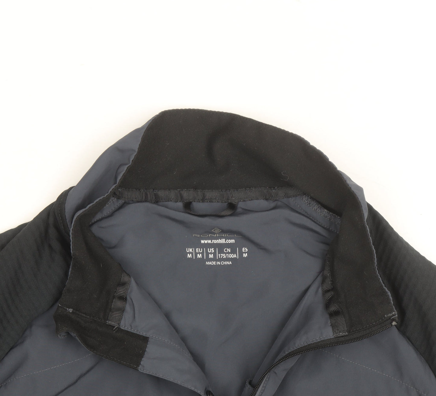 Ronhill Men's Blue Medium Athletic Lightweight Full Zip Running Jacket