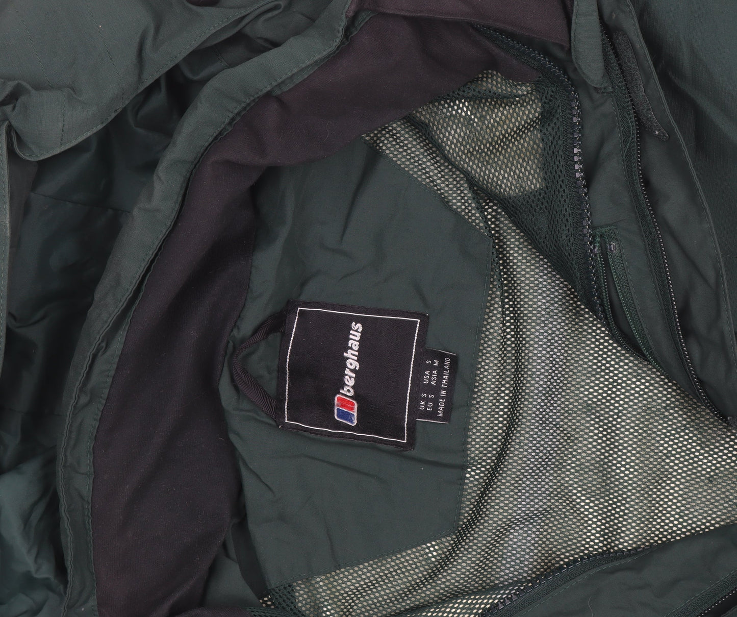 Berghaus Men's Green Small Waterproof Hooded Outdoor Jacket