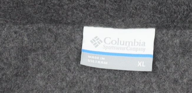 Columbia Mens Grey XL Fleece Full Zip Outdoor Jacket