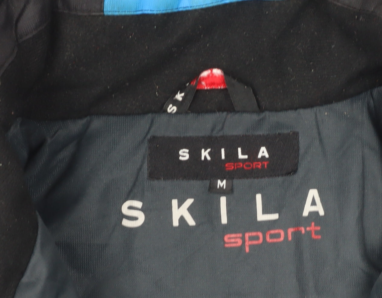 Skila Sport Men's Black Blue M Ski Jacket Hooded Waterproof