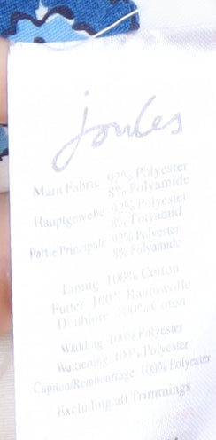 Joules Women's Ivory Puffer Waistcoat Size 12 Quilted Gilet