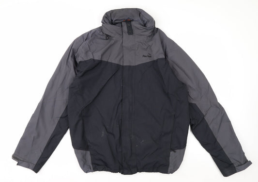 Peter Storm Men's Grey Waterproof Rain Jacket M
