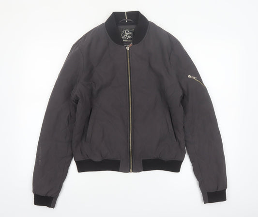 Superdry Womens Black Quilted Bomber Jacket Size M