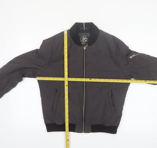 Superdry Womens Black Quilted Bomber Jacket Size M