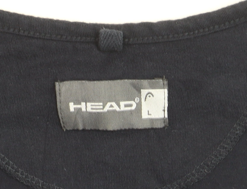 HEAD Men's Black Sleeveless Athletic Tank Top L